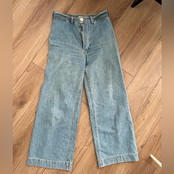 Jesse Kamm sailor pants in American denim, size 10 - Picture 2 of 4